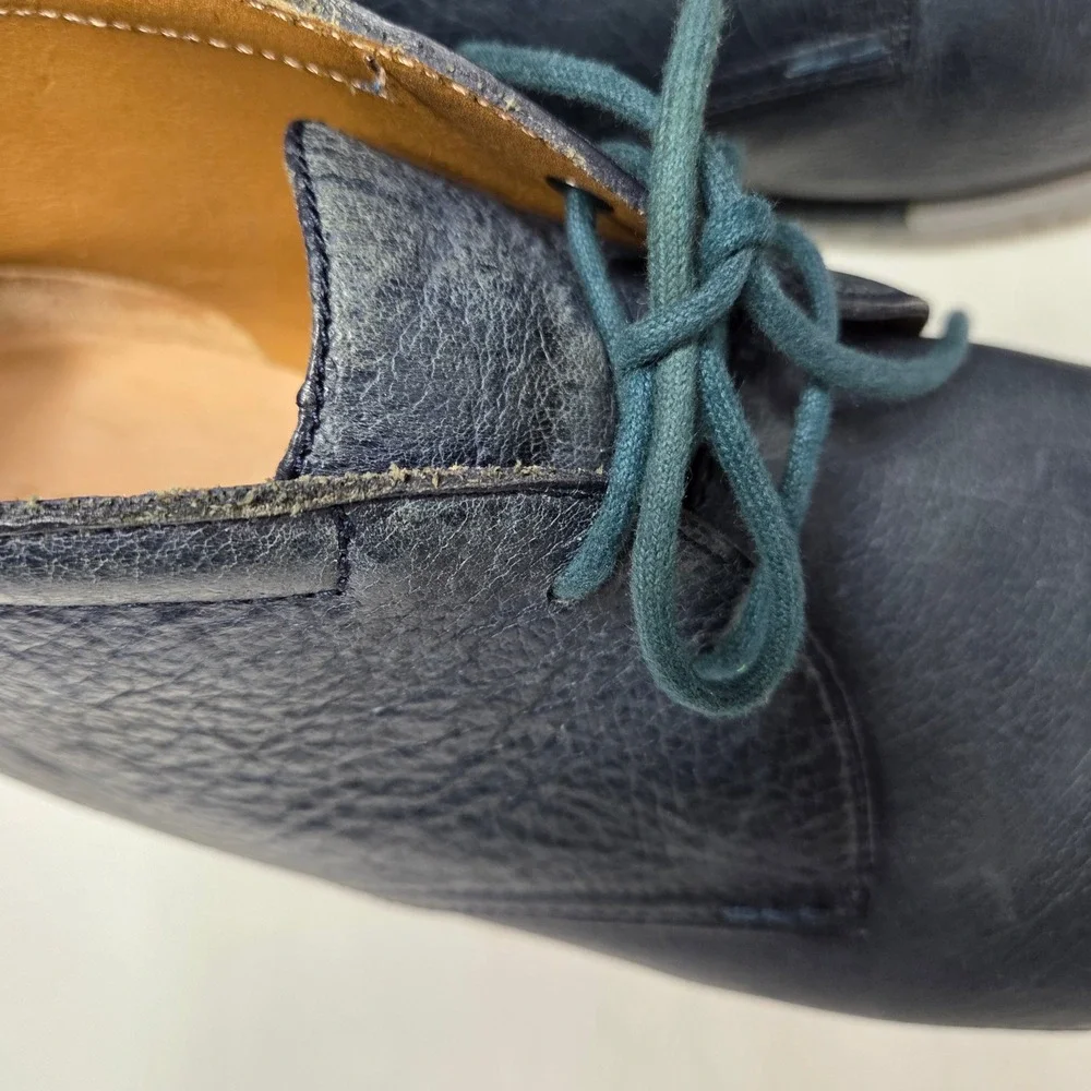 Cole Haan Chukka Boots Mens Leather Blue Lace Up‎ Ankle Boots Size 12
